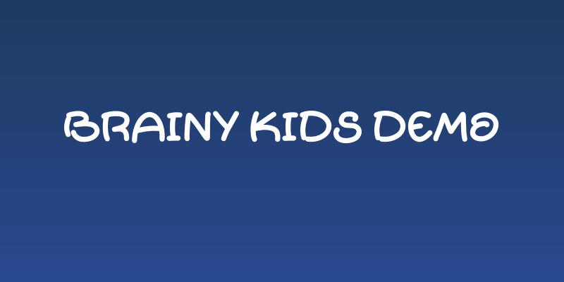 Brainy Kids Demo Social Header