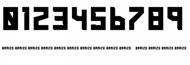 Braize-Demo Font OTHER CHARS
