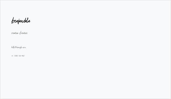 Brajandala Business Card