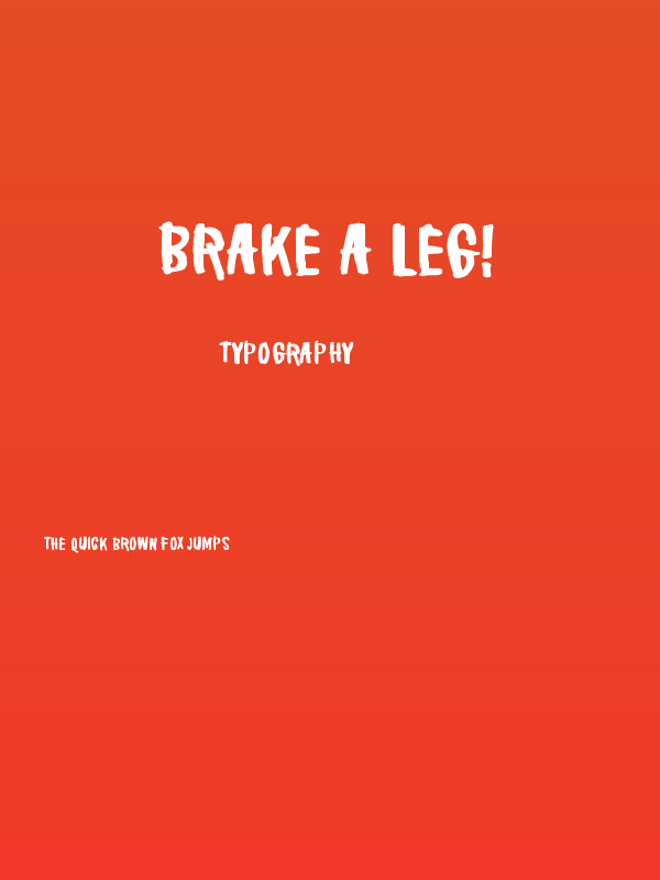 Brake a leg! Poster