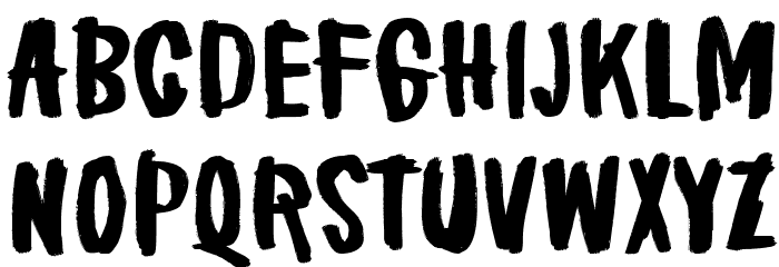 Brake a leg! Font LOWERCASE