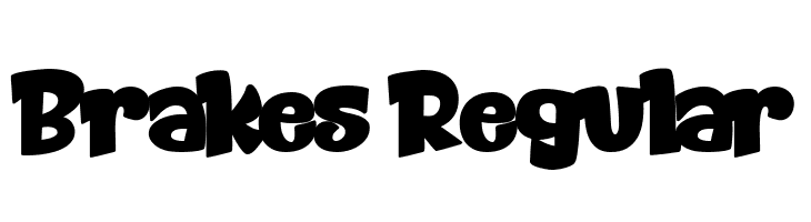 Brakes Regular  Free Fonts Download
