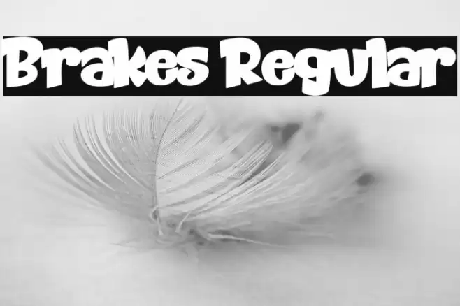 Brakes Regular Font examples