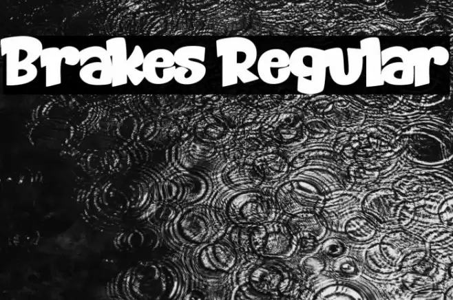 Brakes Regular Font examples