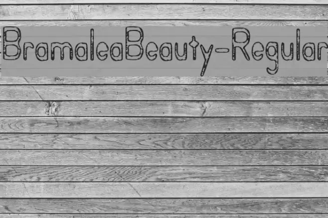 BramaleaBeauty-Regular Font examples