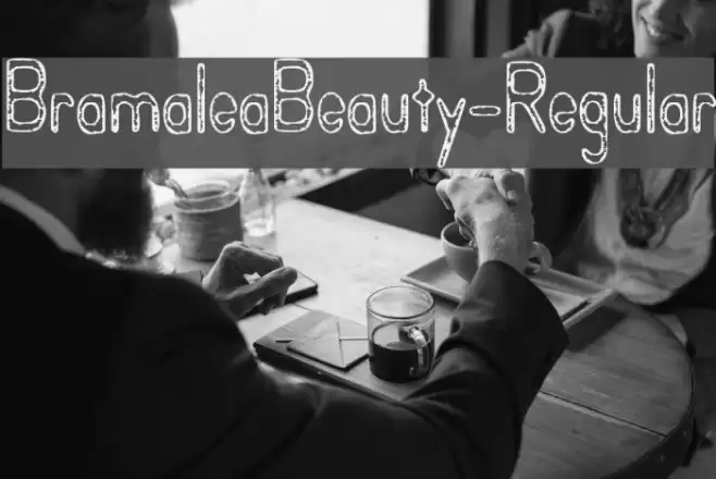 BramaleaBeauty-Regular Font examples