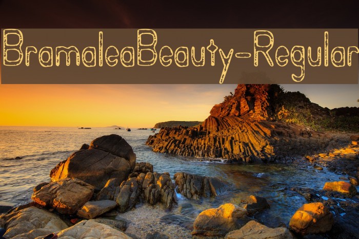 BramaleaBeauty-Regular Font examples