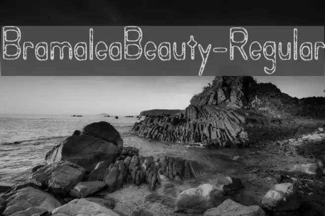 BramaleaBeauty-Regular Font examples