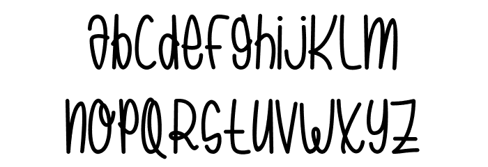 Brambank Font LOWERCASE
