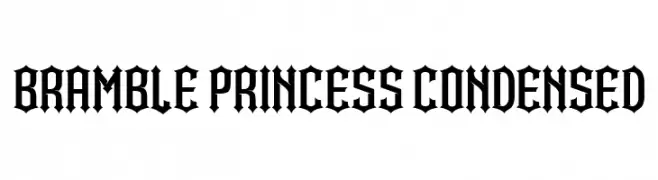 Bramble Princess Condensed  Скачать бесплатные шрифты