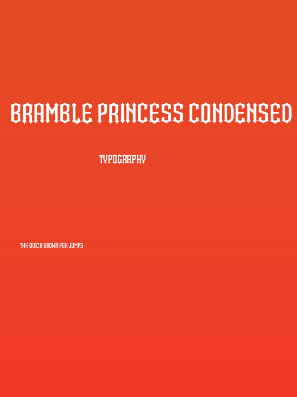 Bramble Princess Condensed Poster
