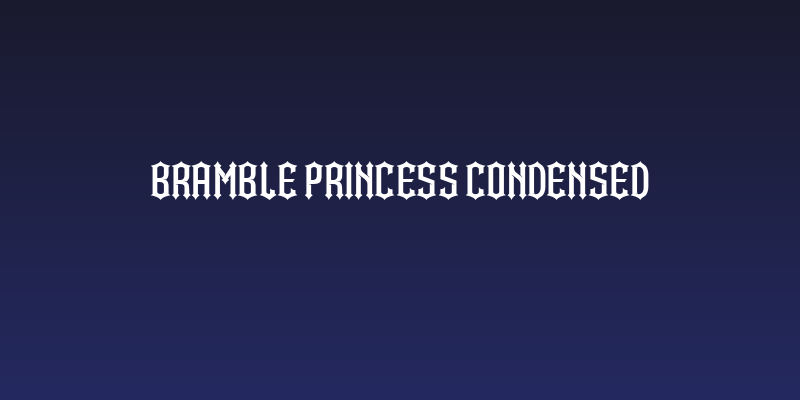 Bramble Princess Condensed Social Header