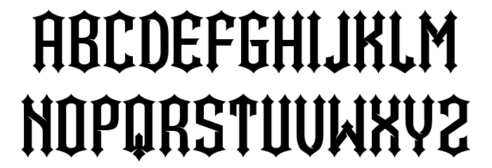 Bramble Princess Condensed Font LOWERCASE