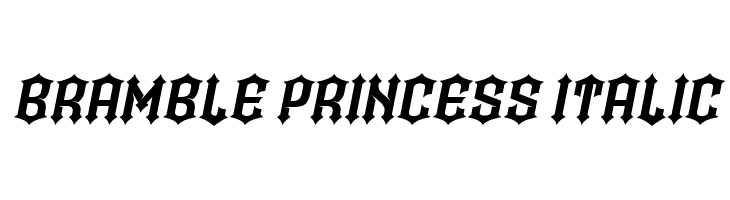Bramble Princess Italic  नि: शुल्क फ़ॉन्ट्स डाउनलोड