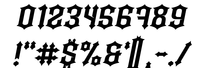 Bramble Princess Italic Font OTHER CHARS