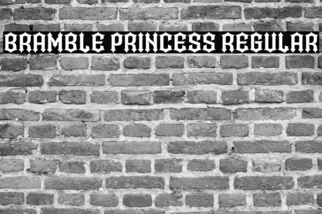 Bramble Princess Regular Font examples