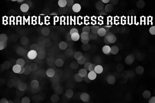 Bramble Princess Regular Font examples