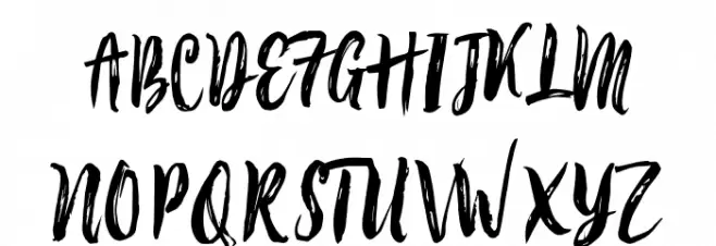 Brambles Font UPPERCASE