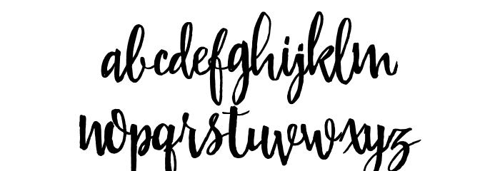 Brambles Font LOWERCASE