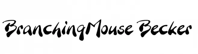BranchingMouse Becker  नि: शुल्क फ़ॉन्ट्स डाउनलोड