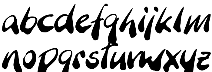 BranchingMouse Becker Font LOWERCASE