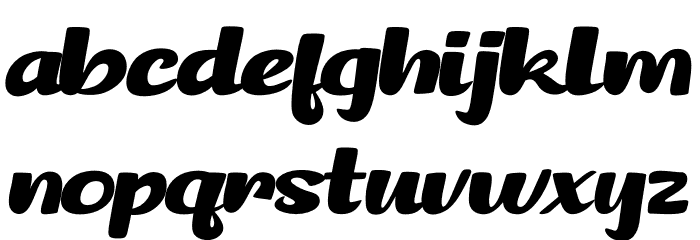 Brancho Font LOWERCASE