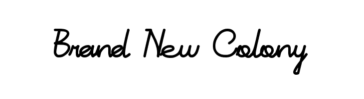 Brand New Colony  font caratteri gratis