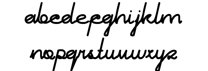 Brand New Colony Font LOWERCASE
