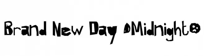 Brand New Day [Midnight]  免费字体下载