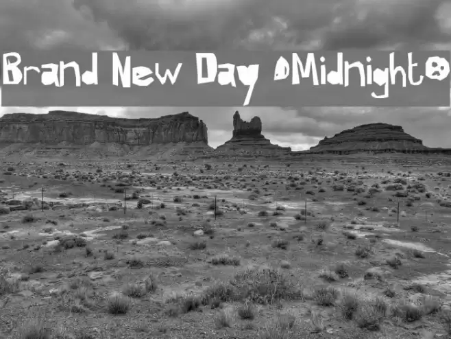 Brand New Day [Midnight] Font examples