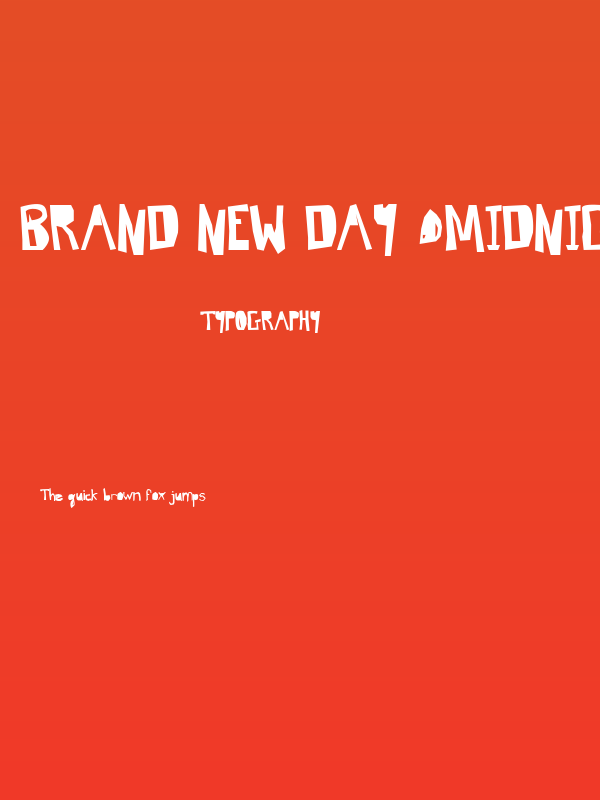 Brand New Day [Midnight] Poster