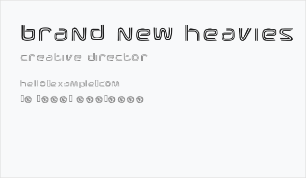 Brand New Heavies Business Card