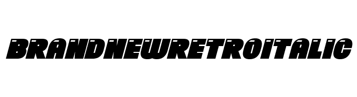 Brand New Retro Italic  Fuentes Gratis Descargar