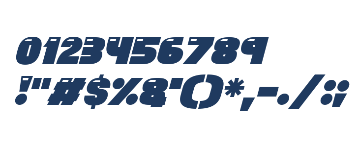 Brand New Retro Italic Other Characters