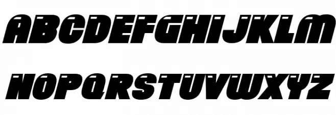 Brand New Retro Italic Caratteri MINUSCOLO