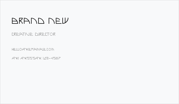 Brand New Business Card