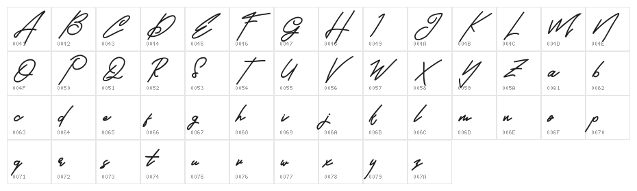 BrandHole FREE Character Map