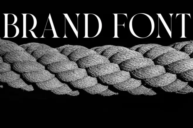 Brand Font examples
