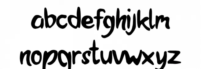 Brandall Personal Use フォント 小文字