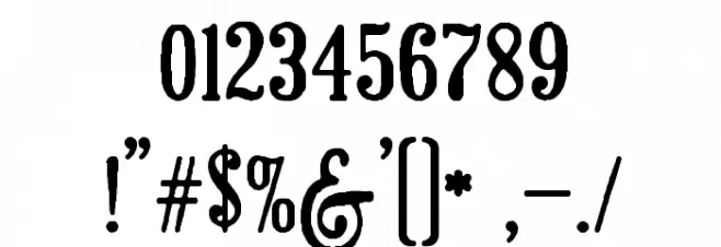 Brandals Font OTHER CHARS