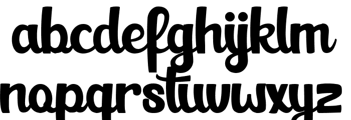 Branday Schriftart Kleinbuchstaben