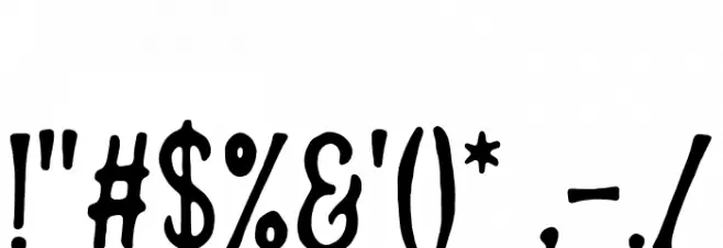 BrandersDEMO Font OTHER CHARS