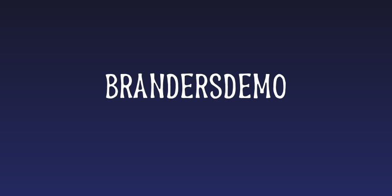 BrandersDEMO Social Header