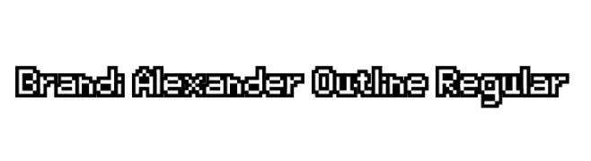 Brandi Alexander Outline Regular  नि: शुल्क फ़ॉन्ट्स डाउनलोड