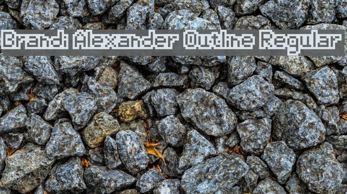Brandi Alexander Outline Regular Font examples