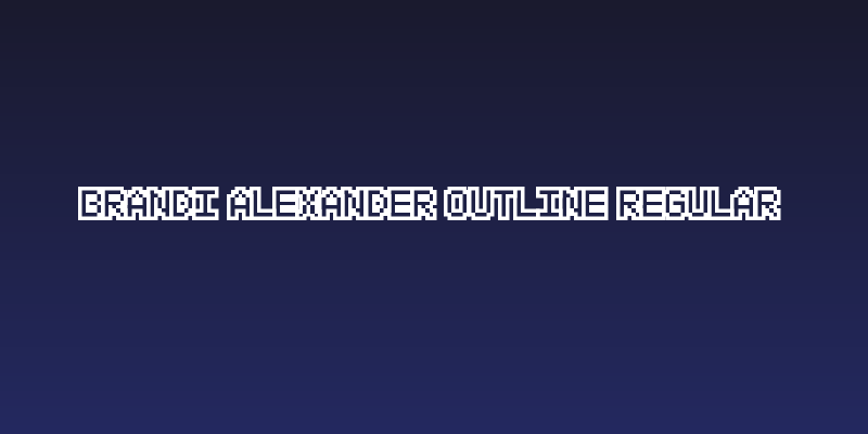 Brandi Alexander Outline Regular Social Header