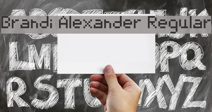 Brandi Alexander Regular Font examples
