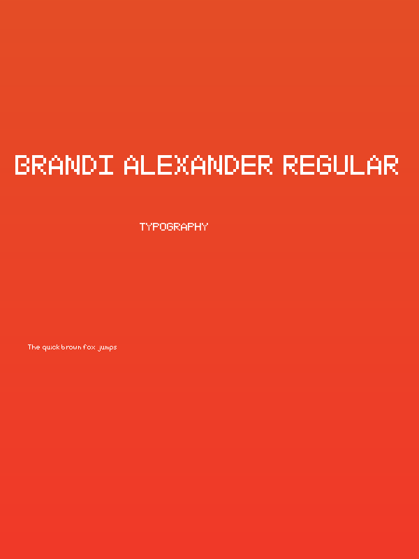 Brandi Alexander Regular Poster