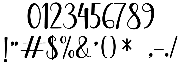 Branding Font OTHER CHARS