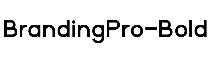 BrandingPro-Bold  नि: शुल्क फ़ॉन्ट्स डाउनलोड